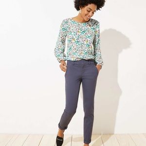Loft Roll Cuff Girlfriend Chinos
